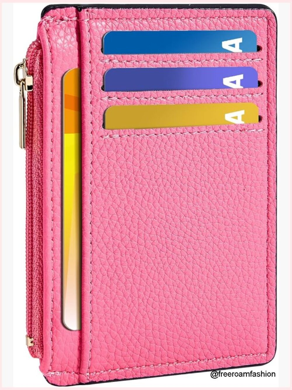 Slim RFID Blocking Credit Card Holder with ID Window
